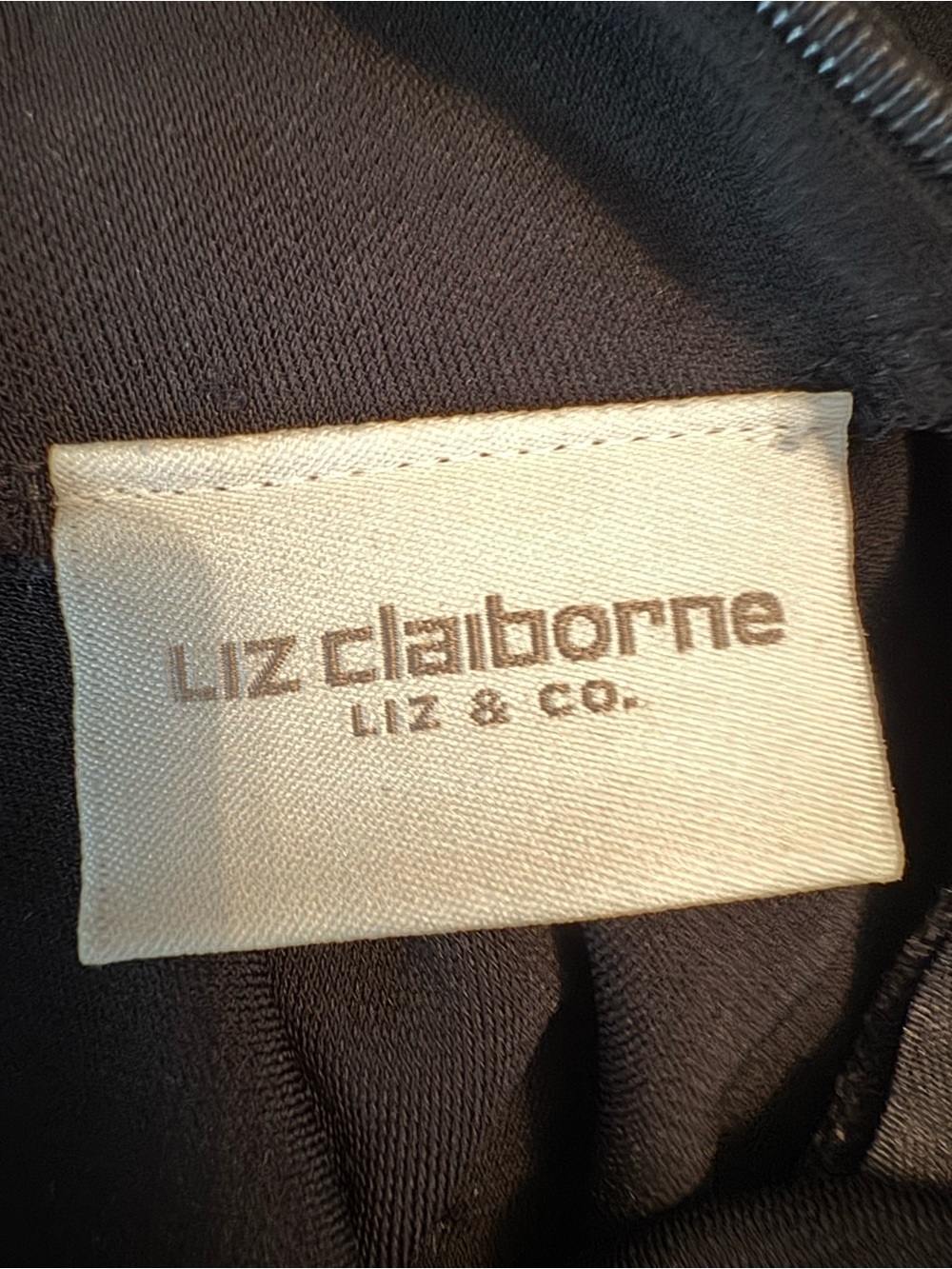 Liz Claiborne Black Sleeveless Mock Neck Maxi Dress - Picture 3 of 4